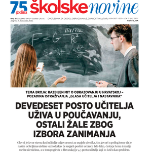 TEMA BROJA  -  Razbijen mit o obrazovanju u Hrvatskoj ‒ pozadina istraživanja „glasa učitelja i nastavnika” 