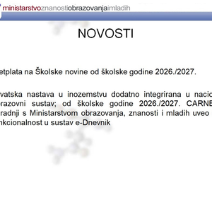 Poboljšanje uvjeta rada za 95 učitelja u inozemstvu